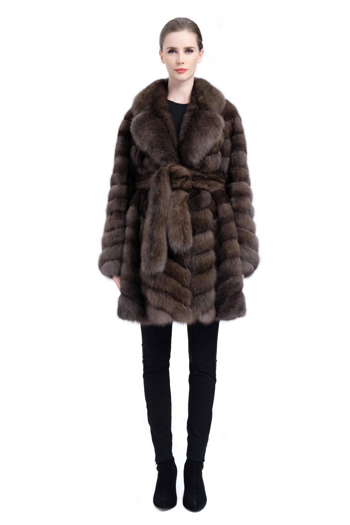 Statement Piece: Handmade Sable Fur Coat