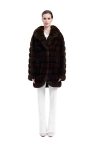 Gorgeous Women's Long Sable Fur Coat