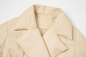 Premium Sheepskin and Goose Down Jacket