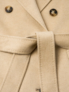 Luxury Pure Full-Length Cashmere Overcoat for Women