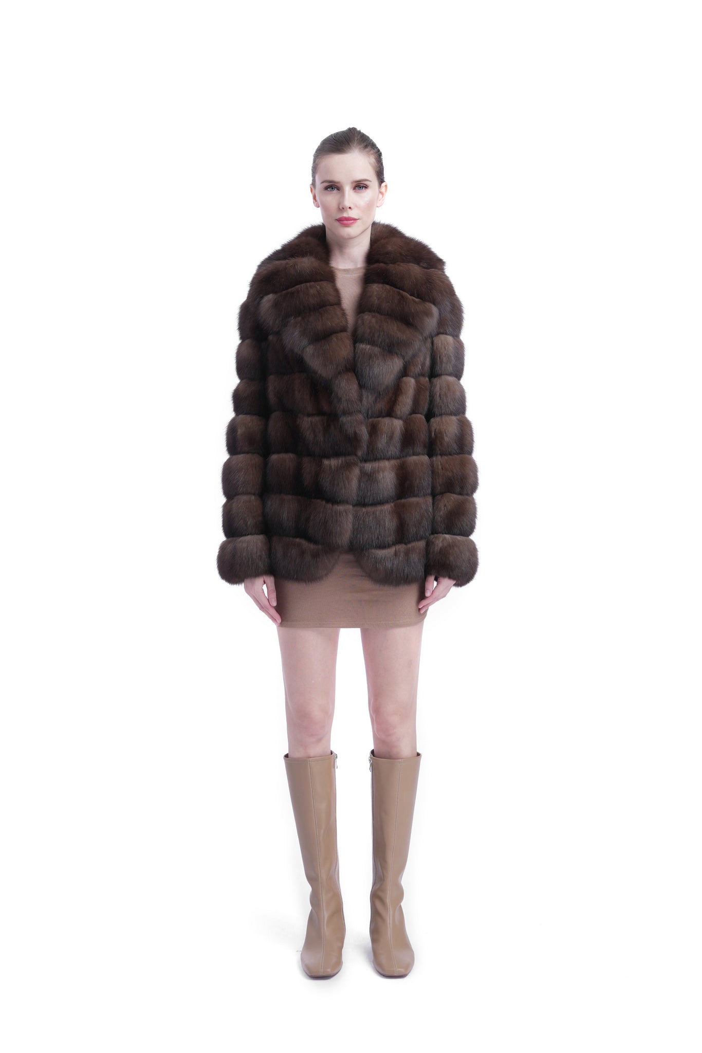 Elegant Sable Fur Coat - The Ultimate Statement Piece