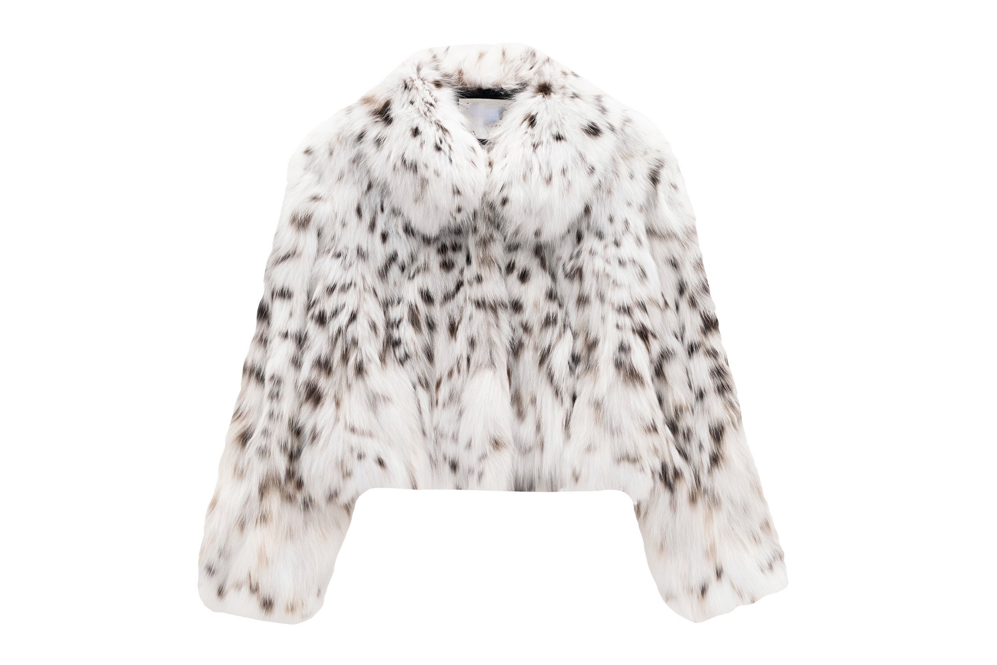 Glamorous Pure White Lynx Fur Coat for Women