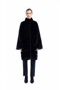 Stay Glamorous and Comfy in Our High-quality Long Mink Fur Coat