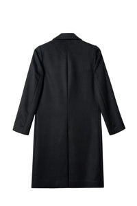 Cashmere Suit Collar Long Coat Coat for Women